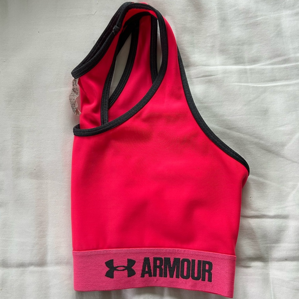 Under Armour Pink Racerback Sports Bra